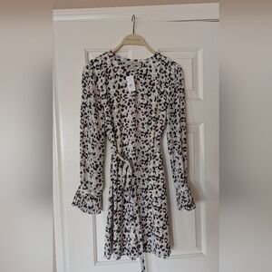 NWT The Loft Leopard Print Dress Size Xs